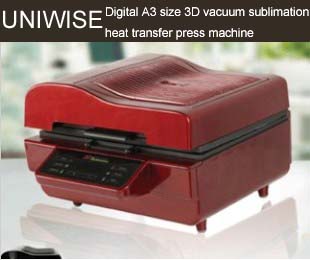 Digital A3 size 3D vacuum sublimation